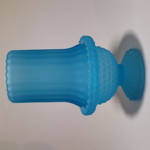 Vintage Frosted Satin Pastel Blue Fairy Lamp